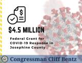 Image: Nearly 4.5 million dollars in federal grant dollars for Josephine County's response to COVID-19
