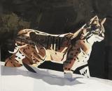 Winning Artwork: North American Bobcat in the Snow by MacElle Kirsch