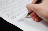 Stock Photo of signed letter